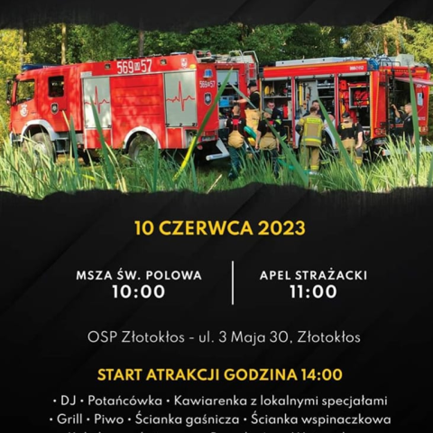 95-lecie OSP Złotokłos - plakat